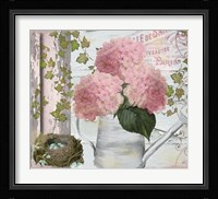 Chalet d ete Hydrangea Framed Print