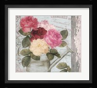 Chalet d ete roses Fine Art Print