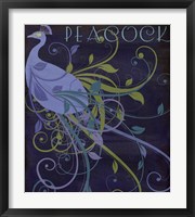 Peacock Nouveau II Fine Art Print
