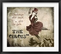 Join The Circus Framed Print