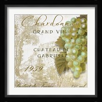 Grand Vin Chardonnay Fine Art Print