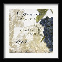 Grand Vin Grenache Fine Art Print