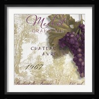Grand Vin Merlot Fine Art Print