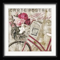 Postale  Paris I Framed Print