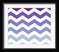 Purple-Blue Chevron Fine Art Print