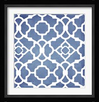Moroccan Blues III Framed Print