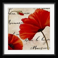 Coquelicots Rouge II Fine Art Print