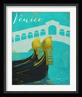 Retro Cities II Framed Print