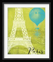 Retro Cities III Framed Print