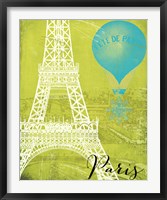 Retro Cities III Framed Print