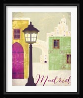 Retro Cities IV Framed Print