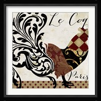 Roosters of Paris II Framed Print