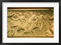 A Roman sarcophagus, Museo de la Cultura del Vino, Briones Village, La Rioja, Spain Fine Art Print