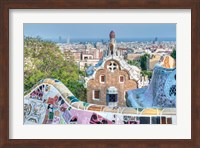 Park Guell Terrace, Barcelona, Spain Fine Art Print