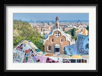 Park Guell Terrace, Barcelona, Spain Fine Art Print