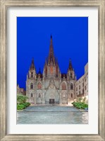 Gothic Quarter, Barcelona Cathedral, Barcelona, Spain Fine Art Print