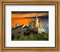 Alcazar castle at sunset, Segovia, Spain Fine Art Print