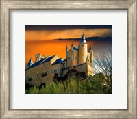 Alcazar castle at sunset, Segovia, Spain Fine Art Print