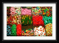 Spain, Barcelona, La Rambla, market candy Fine Art Print