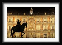 Plaza Mayor by Night, Madrid, Spain Fine Art Print