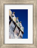 Gaudi Chimney Sturctures, Casa Batllo, Barcelona, Catalonia, Spain Fine Art Print