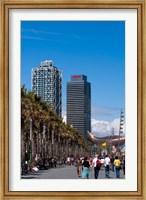 Hotel Arts and Mapfre Tower, La Barceloneta Beach, Barcelona, Spain Fine Art Print