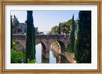 River near Passeig Mallorca, Palma, Majorca, Balearic Islands, Spain Fine Art Print