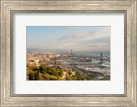 View of Barcelona from Mirador del Alcade, Barcelona, Spain Fine Art Print