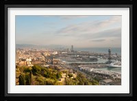 View of Barcelona from Mirador del Alcade, Barcelona, Spain Fine Art Print