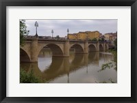 Bridge over Rio Ebro in Logrono, La Rioja, Spain Fine Art Print