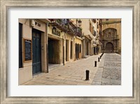 Elaborate door of a cathedral, Logrono, La Rioja, Spain Fine Art Print