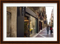 Shopping street in Village of Vilanova i la Geltru, Catalonia, Spain Fine Art Print