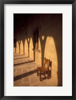 Bellver Castle Chair and Arches, Palma de Mallorca, Balearics, Spain Fine Art Print