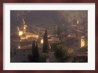 View of Town and Cartuja de Valledemossa, Mallorca, Balearics, Spain Fine Art Print