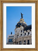Spain, Madrid Metropolis building on Grand Via Fine Art Print