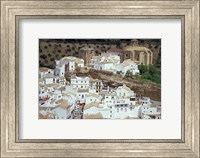 Whitewashed Village with Houses in Cave-like Overhangs, Sentenil, Spain Fine Art Print