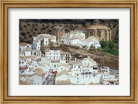 Whitewashed Village with Houses in Cave-like Overhangs, Sentenil, Spain Fine Art Print