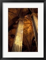 Columns and Ceiling of St Eulalia Cathedral, Barcelona, Spain Fine Art Print