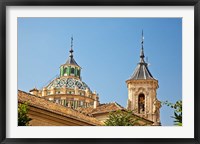 Dome and bell tower of the Iglesia de San Juan de Dios, Granada, Spain Fine Art Print