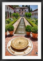 Spain, Granada Patio de la Acequia at Generalife Fine Art Print