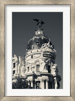 Spain, Madrid, Centro Area, Metropolitan Building Fine Art Print
