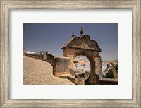 Spain, Andalusia, Malaga Province, Ronda Stone Archway Fine Art Print