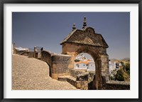 Spain, Andalusia, Malaga Province, Ronda Stone Archway Fine Art Print