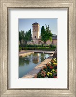 The Generalife Gardens in the Alhambra grounds, Granada, Spain Fine Art Print