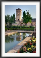 The Generalife Gardens in the Alhambra grounds, Granada, Spain Fine Art Print