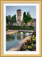 The Generalife Gardens in the Alhambra grounds, Granada, Spain Fine Art Print