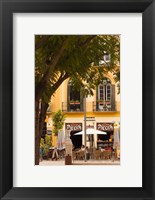 Outdoor Cafes, Plaza de la Merced, Malaga, Spain Fine Art Print
