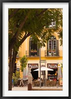 Outdoor Cafes, Plaza de la Merced, Malaga, Spain Fine Art Print