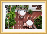 Spain, Andalusia, Arcos De la Fontera Breakfast Room of a Hotel Fine Art Print