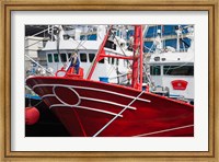 Spain, Cantabria Province, Santona, fishing boat Fine Art Print